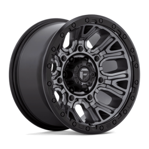 Fuel 1PC 17X9 TRACTION 5X127 MATTE GUNMETAL W/ BLACK RING +1