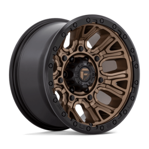 Fuel 1PC 17X9 TRACTION 5X127 MATTE BRONZE W/ BLACK RING -12