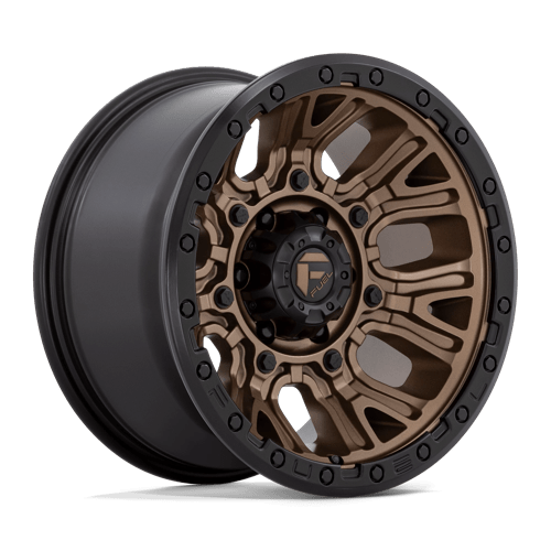 Fuel 1PC 17X9 TRACTION 5X127 MATTE BRONZE W/ BLACK RING +1
