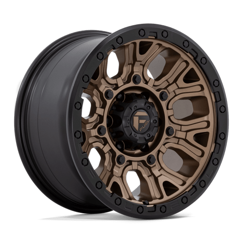 Fuel 1PC 17X9 TRACTION 6X139.7 MATTE BRONZE W/ BLACK RING +1