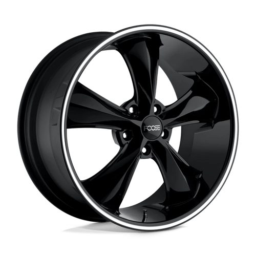 Foose 1PC 17X8 LEGEND 5X114.3 GLOSS BLACK MILLED +1