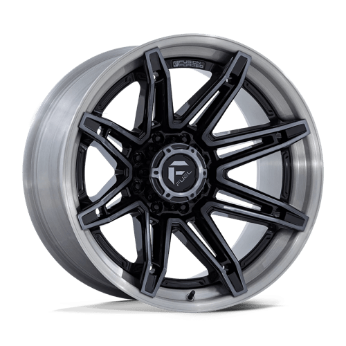 Fuel 1PC 22X10 BRAWL 8X165.1 GLOSS BLACK BRUSHED DARK TINT -18