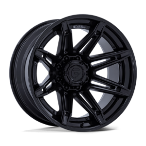 Fuel 1PC 20X10 BRAWL 8X180 MATTE BLACK W/ GLOSS BLACK LIP -18