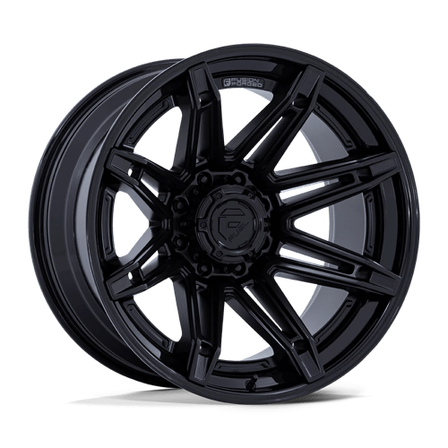 Fuel 1PC 22X10 BRAWL 8X170 MATTE BLACK W/ GLOSS BLACK LIP -18
