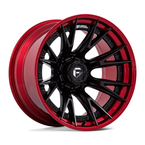 Fuel 1PC 20X9 CATALYST 8X165.1 MATTE BLACK W/ CANDY RED LIP +1