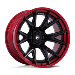 wheelpros-fc402mq22106818n.png Fuel 1PC 22X10 CATALYST 6X139.7 MATTE BLACK W/ CANDY RED LIP -18