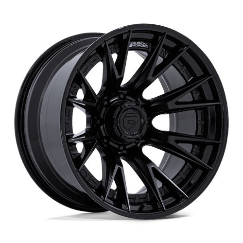 Fuel 1PC 20X10 CATALYST 8X170 MATTE BLACK W/ GLOSS BLACK LIP -18