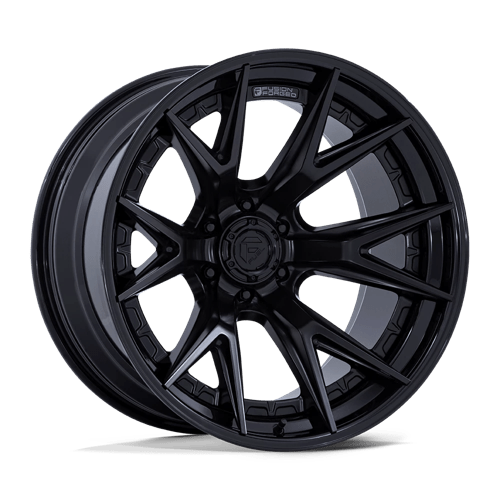 Fuel 1PC 20X9 CATALYST 6X139.7 MATTE BLACK W/ GLOSS BLACK LIP +1