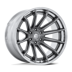 Fuel 1PC 20X10 BURN 6X139.7 PLATINUM W/ CHROME LIP -18