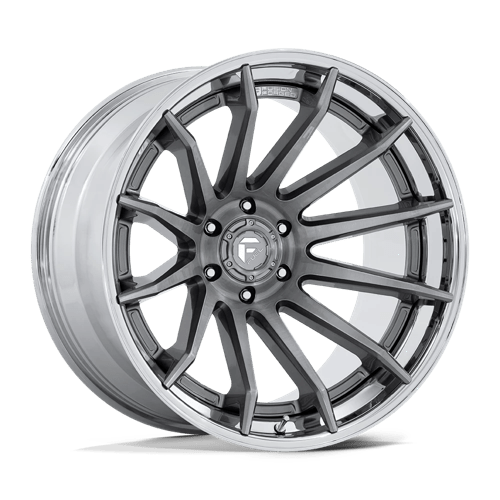 Fuel 1PC 20X10 BURN 6X139.7 PLATINUM W/ CHROME LIP -18