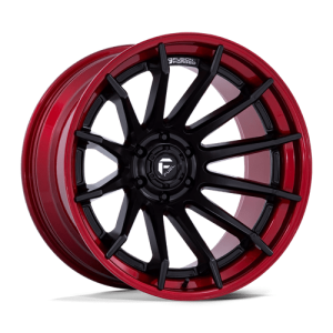 wheelpros-fc403mq22106818n.png Fuel 1PC 22X10 BURN 6X139.7 MATTE BLACK W/ CANDY RED LIP -18