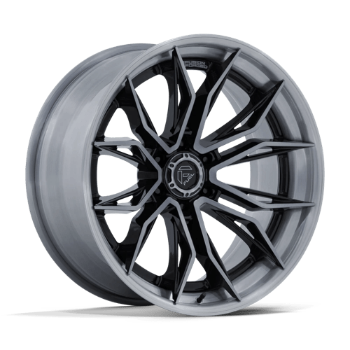 Fuel 1PC 22X10 MUTINY 6X139.7 GLOSS BLACK BRUSHED DARK TINT -18