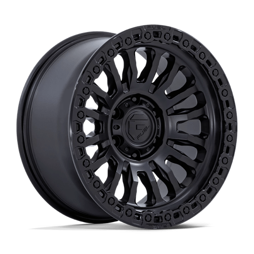 Fuel 1PC 18X9 RINCON 8X170 MATTE BLACK W/ GLOSS BLACK LIP -12