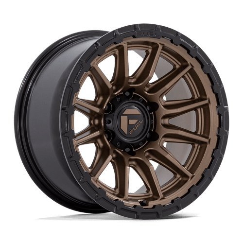 Fuel 1PC 17X8.5 PISTON 5X127 MATTE BRONZE W/ GLOSS BLACK LIP +25