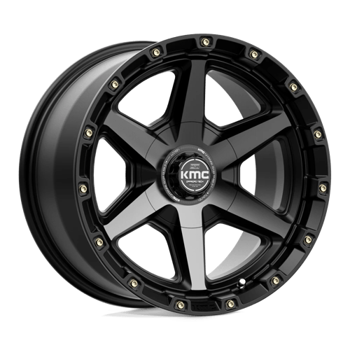 KMC 17X9 KM101 6X135/5.5 SATIN BLACK W/ GRAY TINT +0