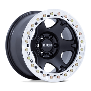 wheelpros-km238md17900m12n.png KMC 17X9 VI BLANK SATIN BLACK W/ MACHINED RING -12