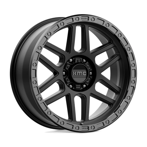 KMC 17X8.5 KM544 6X139.7 SATIN BLACK W/ GLOSS BLACK LIP +0