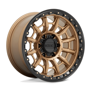 KMC 16X8 KM547 6X139.7 MATTE BRONZE W/ BLACK LIP +0