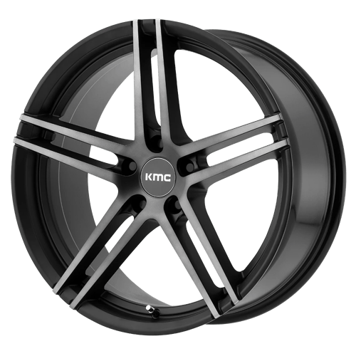 KMC 20X10 KM703 5X114.3 SATIN BLACK W/ TITANIUM BLACK FACE +45