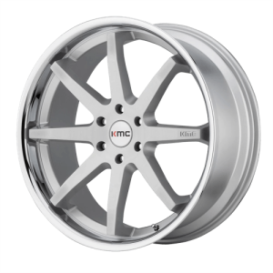 wheelpros-km71529012430.png KMC 20X9 KM715 5X114.3 BRUSHED SILVER W/ CHROME LIP +30