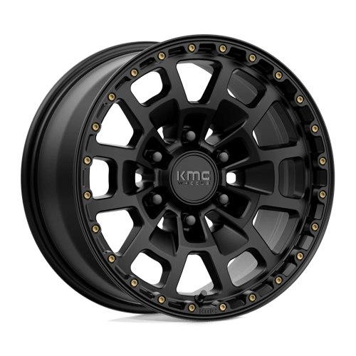 KMC 17X8.5 KM718 6X139.7 SATIN BLACK +18