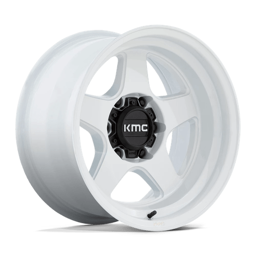 KMC 17X8.5 LOBO 6X139.7 GLOSS WHITE +18