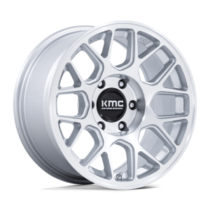 wheelpros-km730sd17855025.png KMC 17X8.5 HATCHET 5X127 GLOSS SILVER W/ MACHINED FACE +25