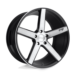 Niche 1PC 22X9 MILAN 5X114.3 GLOSS BLACK BRUSHED +38