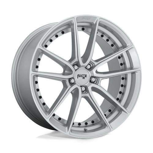 Niche 1PC 19X9.5 DFS 5X114.3 GLOSS SILVER MACHINED +35