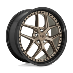 wheelpros-m22720902135.png Niche 1PC 20X9 VICE 5X120 MATTE BRONZE BLACK BEAD RING +35