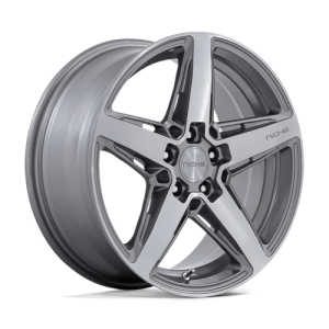 wheelpros-m27018806540.png Niche 1PC 18X8 TERAMO 5X114.3 ANTHRACITE BRUSHED FACE TINT CLEAR +40