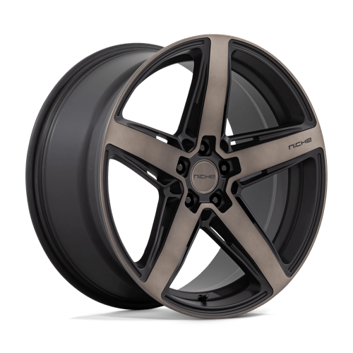 Niche 1PC 20X9 TERAMO 5X120 MATTE BLACK W/ DOUBLE DARK TINT FACE +38