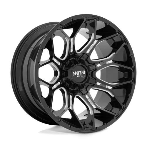 Moto Metal 20X10 MO808 8X170 GLOSS BLACK MILLED -18