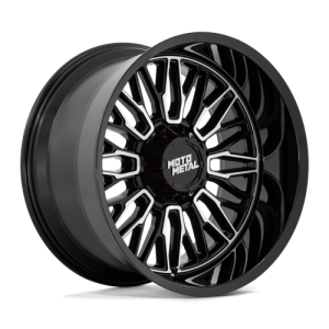 Moto Metal 22X12 STINGER 8X180 GLOSS BLACK MACHINED -44