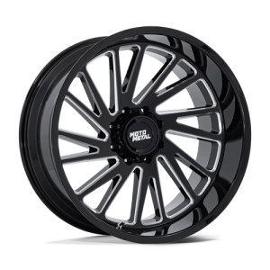 Moto Metal 22X10 COMBAT 8X170 GLOSS BLACK MILLED -18
