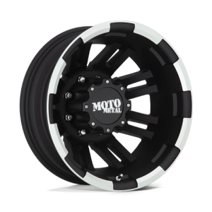 Moto Metal 16X6 MO963 8X170 MATTE BLACK MACHINED DUALLY - REAR