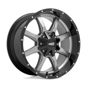 wheelpros-mo97029088418.png Moto Metal 20X9 MO970 8X180 GLOSS GRAY CENTER W/ GLOSS BLACK LIP +18