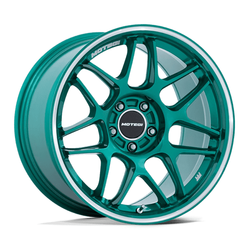 Motegi 18X10.5 TSUBAKI 5X114.3 HOKKAIDO GREEN W/ MACHINED LIP +25