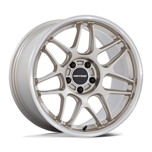 Motegi 18X10.5 TSUBAKI 5X114.3 MOTORSPORT GOLD W/ MACHINED LIP +25