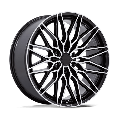 Niche 1PC 20X9.5 CALABRIA 6X135 GLOSS BLACK W/ MACHINED +30