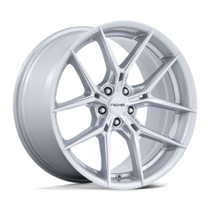 wheelpros-nc279sd24103620.png Niche 1PC 24X10 PRODIGY 5X130 SILVER W/ MACHINED FACE +20