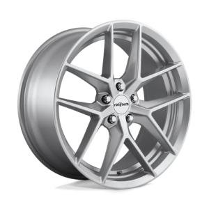 Rotiform 18X8.5 FLG 5X112 GLOSS SILVER +45