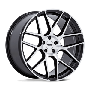 TSW 17X8 LASARTHE 5X120 GLOSS BLACK MACHINED +35