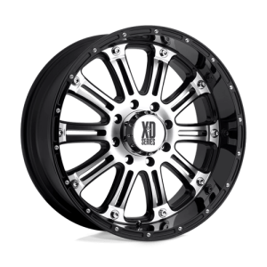 XD 16X8 XD795 8X165.1 GLOSS BLACK MACHINED +0