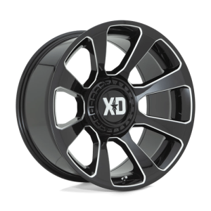 XD 20X9 XD854 6X135/5.5 GLOSS BLACK MILLED +18