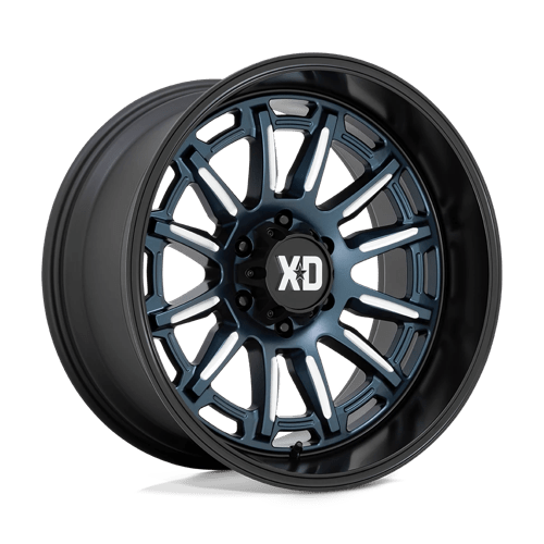 XD 20X9 XD865 5X150 METALLIC BLUE MILLED W/ BLACK LIP +18
