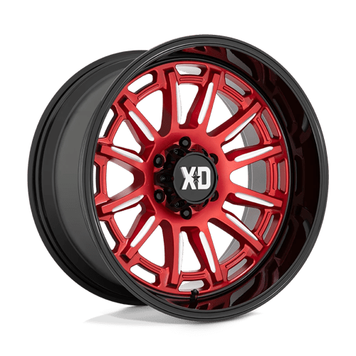 XD 20X9 XD865 6X139.7 CANDY RED MILLED W/ BLACK LIP +0