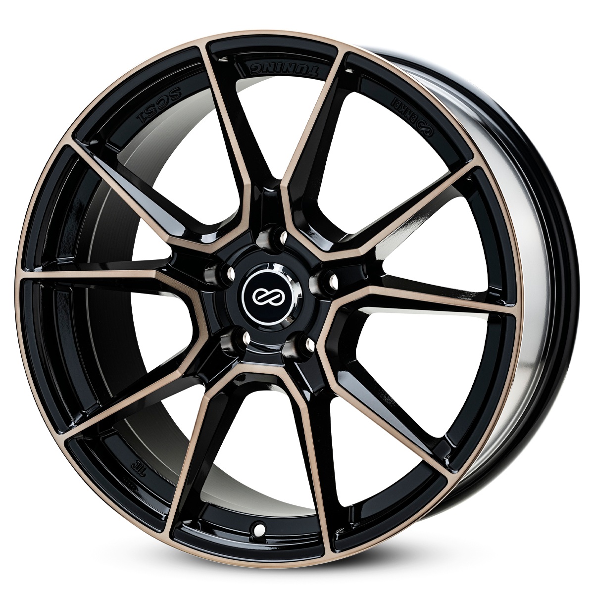 ENKEI 18x8.5 SC51 5x100 GLOSS BLACK DARK TINT +40